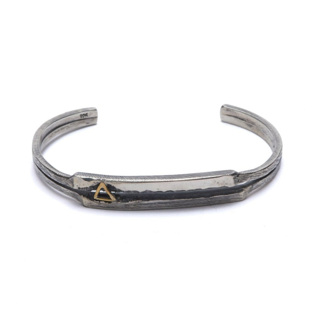 Triangle Sterling Silver Bracelet Bangle Cuff