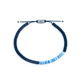 Azure Disc Bracelet (LARGE BEADS)
