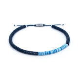 Azure Disc Bracelet (LARGE BEADS)