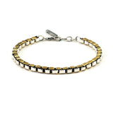 Box Chain Bracelet (Mixed Metal)