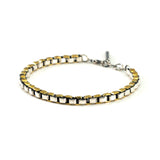 Box Chain Bracelet (Mixed Metal)