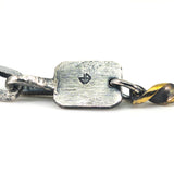 Onyx Screw Bracelet (Mixed Metal)