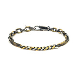 Tag Cuban Bracelet (Mixed Metal)