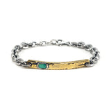 Topanga Turquoise Bracelet (Mixed Metal)