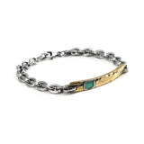 Topanga Turquoise Bracelet (Mixed Metal)