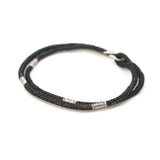 Double Rope Black Bracelet