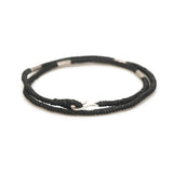 Double Rope Black Bracelet