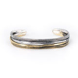 Rustic Halo Cuff (Mixed Metal)