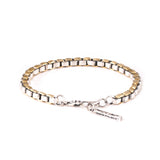 Box Chain Bracelet (Mixed Metal)