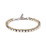 Box Chain Bracelet (Mixed Metal)