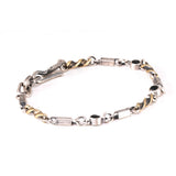Onyx Screw Bracelet (Mixed Metal)