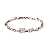 Onyx Screw Bracelet (Mixed Metal)