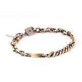 Tag Cuban Bracelet (Mixed Metal)