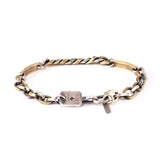 Tag Cuban Bracelet (Mixed Metal)