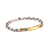 Topanga Turquoise Bracelet (Mixed Metal)