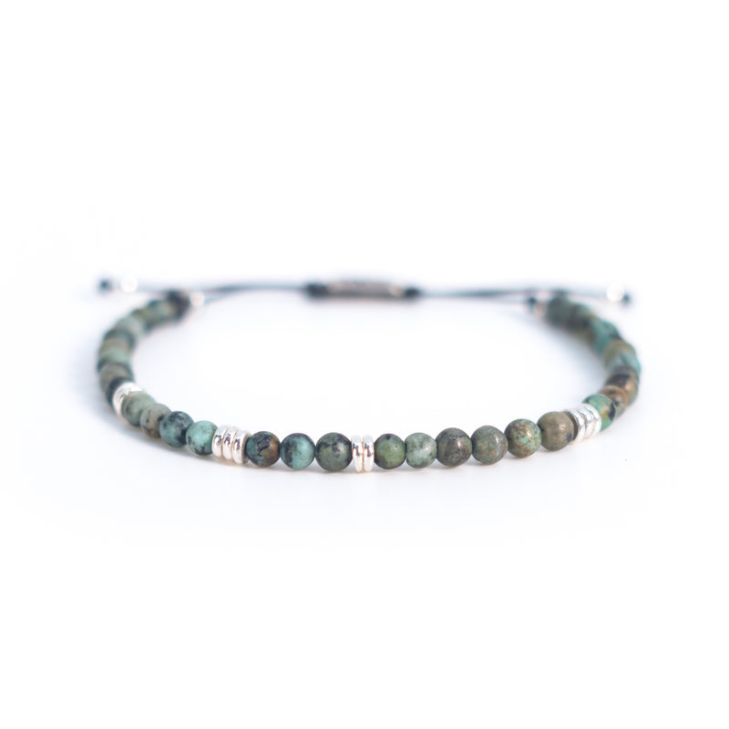 Jade Beaded Disc Bracelet