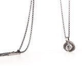 North Star Necklace with Black Diamond