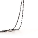 North Star Necklace with Black Diamond