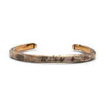 Etched Mixed Metal Buck Cuff (Large)